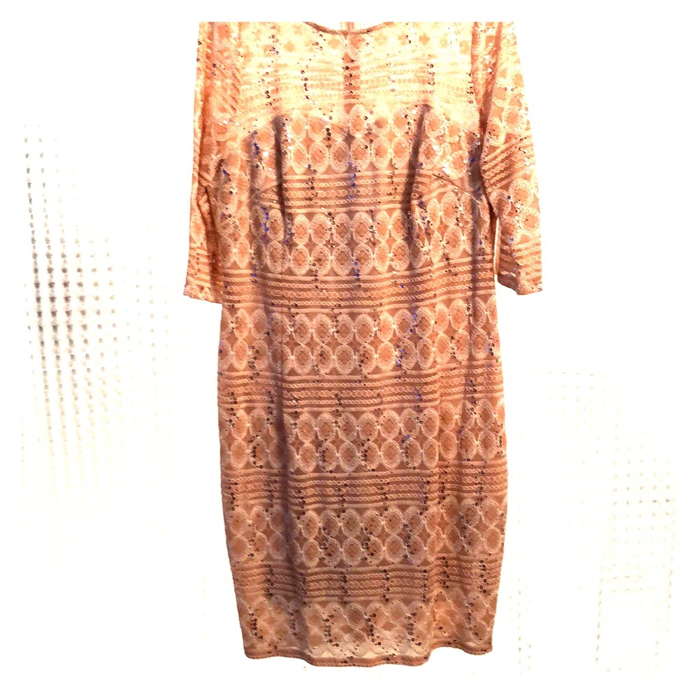 JAX soft pink sequined cocktail dress